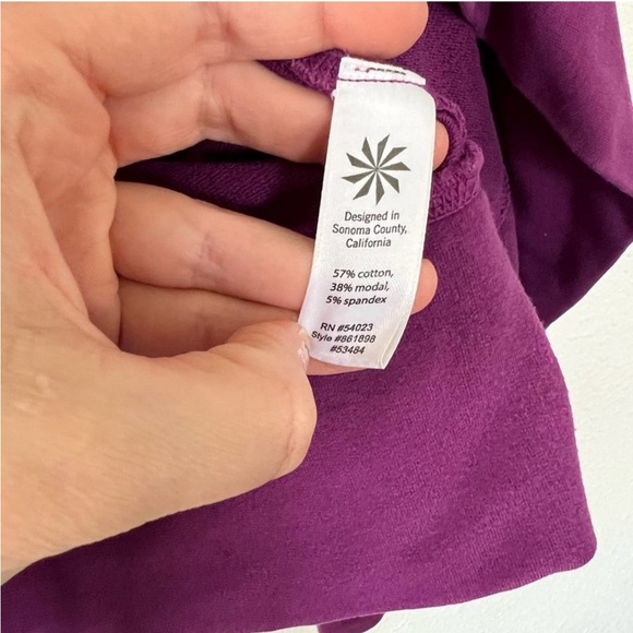 Athleta Purple Pink Crossover Cowl Neck Jacket - Picture 9 of 10